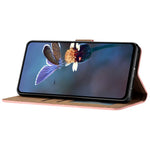 Til Samsung Galaxy A15 5G Cover Præget Sommerfugl Pung PU Læder Telefon Stand Cover