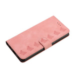 Til Samsung Galaxy A15 5G Cover Præget Sommerfugl Pung PU Læder Telefon Stand Cover