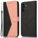 Til Samsung Galaxy A05s 4G Cover Farve Splejsning PU Læder Telefoncover