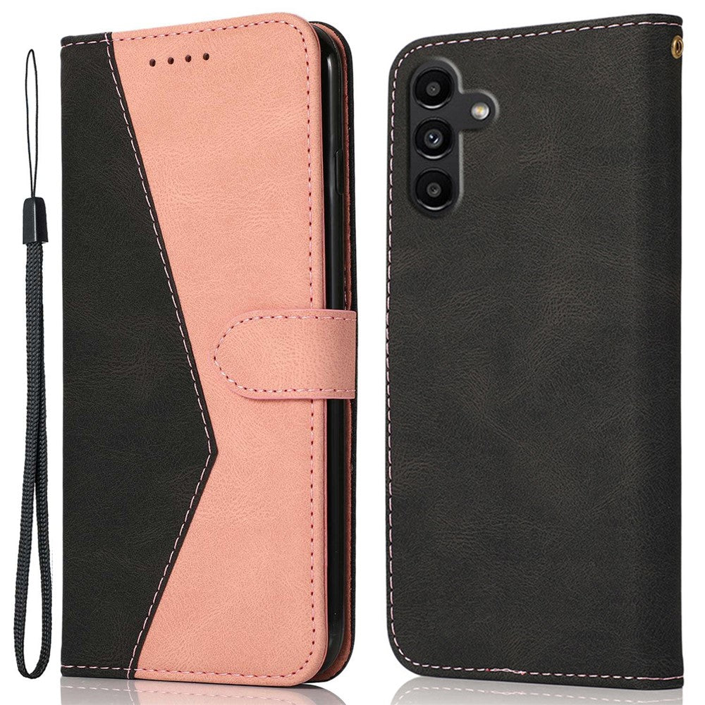 Til Samsung Galaxy A05s 4G Cover Farve Splejsning PU Læder Telefoncover