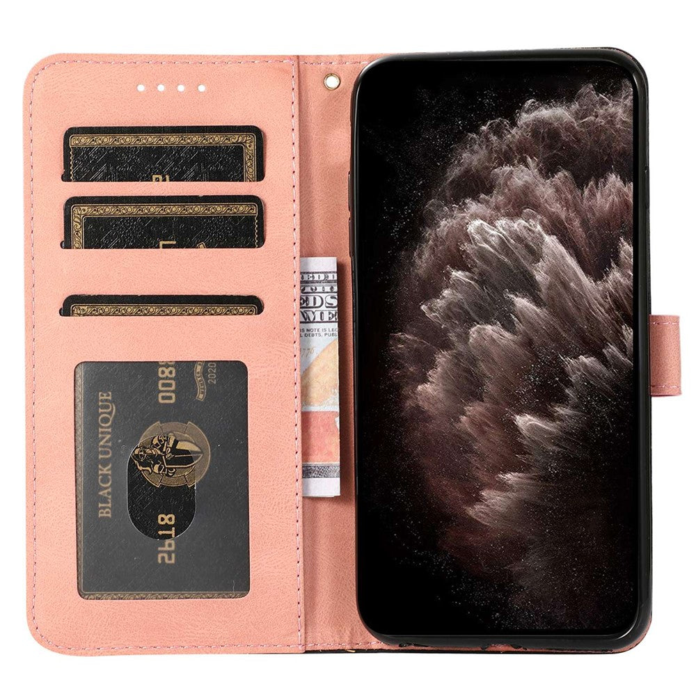 Til Samsung Galaxy A05s 4G Cover Farve Splejsning PU Læder Telefoncover