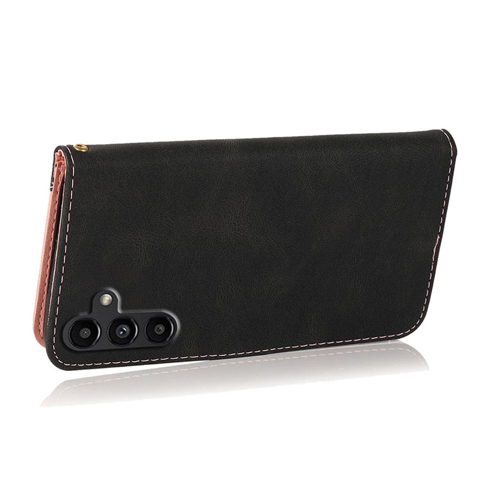 Til Samsung Galaxy A05s 4G Cover Farve Splejsning PU Læder Telefoncover