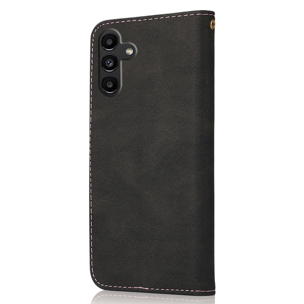 Til Samsung Galaxy A05s 4G Cover Farve Splejsning PU Læder Telefoncover