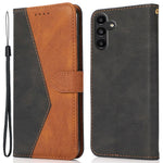 Til Samsung Galaxy A05s 4G Cover Farve Splejsning PU Læder Telefoncover