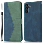 Til Samsung Galaxy A05s 4G Cover Farve Splejsning PU Læder Telefoncover
