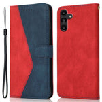 Til Samsung Galaxy A05s 4G Cover Farve Splejsning PU Læder Telefoncover
