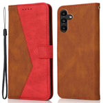Til Samsung Galaxy A05s 4G Cover Farve Splejsning PU Læder Telefoncover