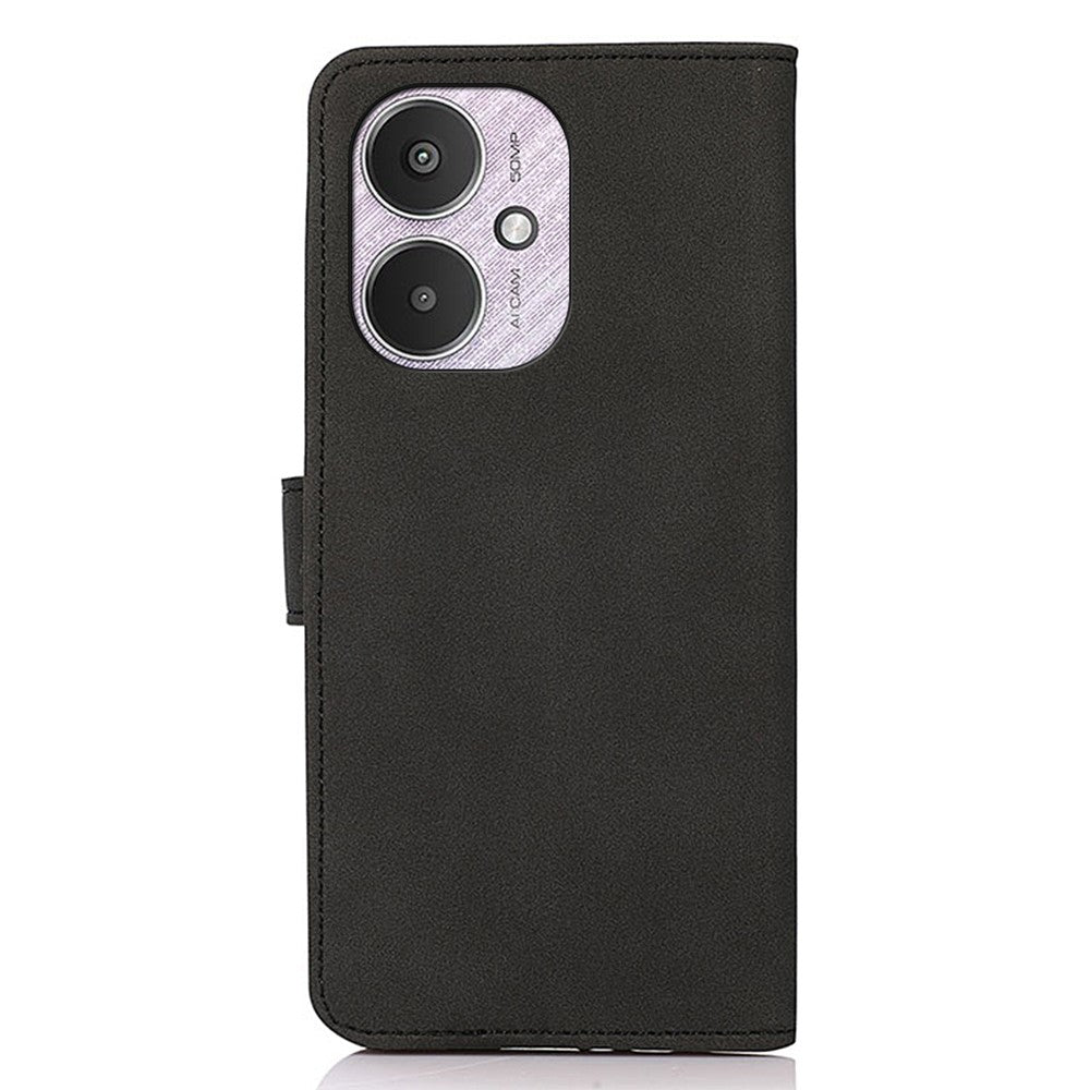 KHAZNEH PU-læderpung-etui med stativ og flipdesign til Xiaomi Redmi 13C 4G / 13C 5G / Poco C65 4G / Poco M6 5G / 13R 5G