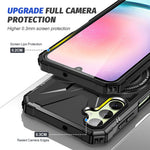 Samsung Galaxy A14 4G / A14 5G Skal Stötsäkert TPU+PC mobil Bakskydd med Roterande Stöd