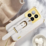 For Xiaomi 14 Pro Case Wristband Electroplating Precise Cutout Phone Cover