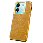 For Xiaomi Redmi Note 13 5G Case Crocodile Texture Leather+TPU Phone Back Shell Cover