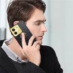 For Xiaomi Redmi Note 13 5G Case Crocodile Texture Leather+TPU Phone Shell Protector with Ring Kickstand