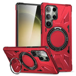 For Samsung Galaxy S23 Ultra Case Scratch-resistant TPU+PC Cellphone Cover with Rotatable Kickstand Design