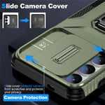 For Samsung Galaxy S24 Case Kickstand PC+TPU Phone Cover Support Magnetic Car Mount