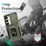 For Samsung Galaxy S24 Case Kickstand PC+TPU Phone Cover Support Magnetic Car Mount