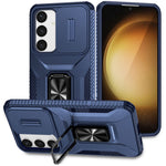 For Samsung Galaxy S24 Case Kickstand PC+TPU Phone Cover Support Magnetic Car Mount
