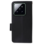 For Xiaomi 14 Pro Wallet Phone Case Magnetic Litchi Texture PU Leather Phone Cover with Strap