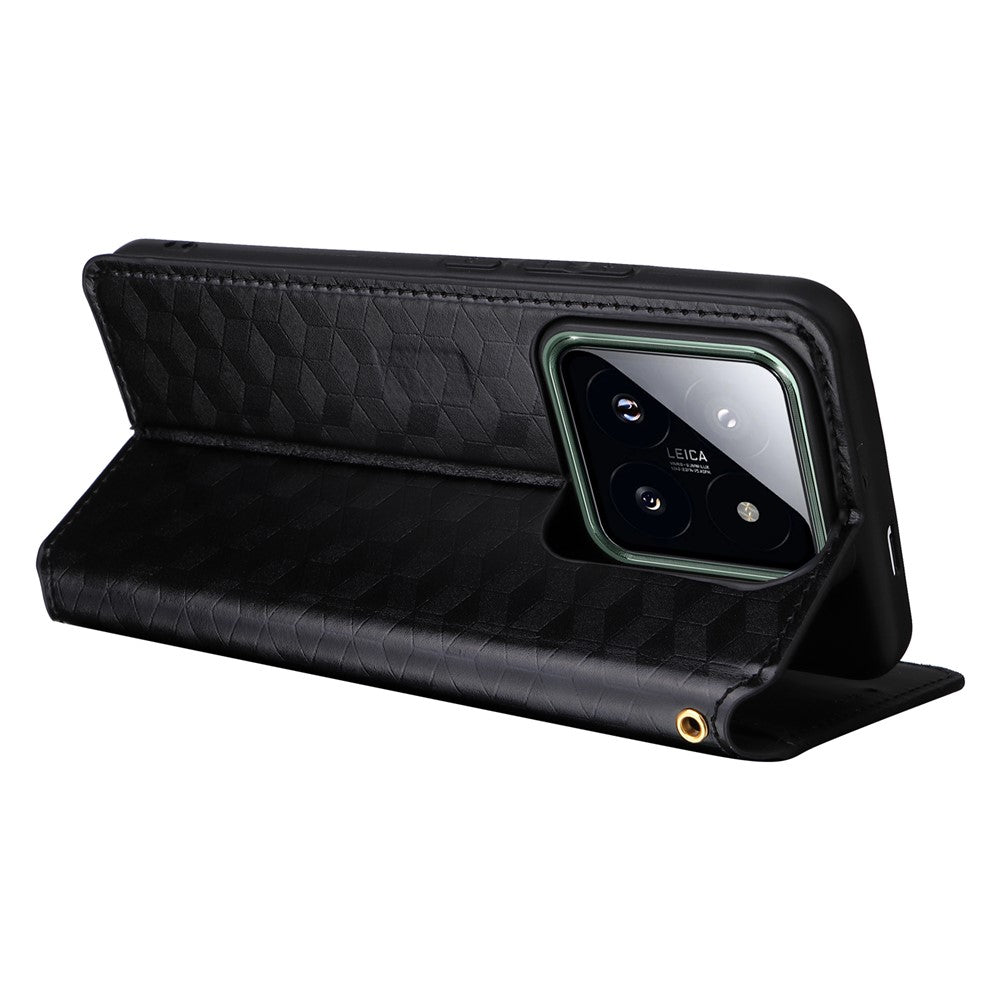 For Xiaomi 14 Pro Cell Phone Case Magnetic Closing Leather Wallet Phone Cover
