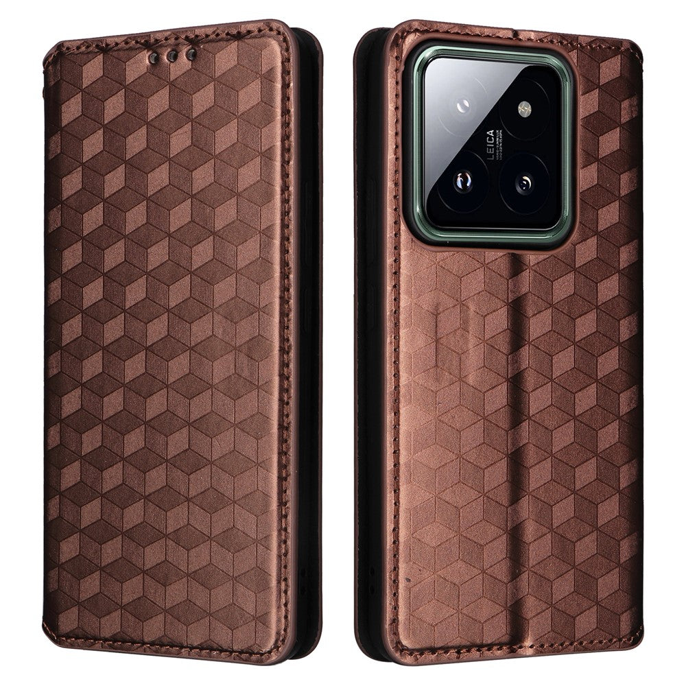 For Xiaomi 14 Pro Cell Phone Case Magnetic Closing Leather Wallet Phone Cover