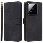 For Xiaomi 14 Pro PU Leather Smartphone Case RFID Blocking Phone Cover with Strap