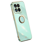 XINLI For Xiaomi 14 Case Electroplated Anti-drop Phone TPU Cover with Ring Kickstand