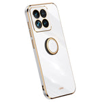 XINLI For Xiaomi 14 Case Electroplated Anti-drop Phone TPU Cover with Ring Kickstand