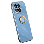 XINLI For Xiaomi 14 Pro Case Electroplated TPU Ring Kickstand Phone Cover