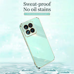 XINLI For Xiaomi 14 Pro Cover Electroplating Gold Edge TPU Anti-scratch Phone Case