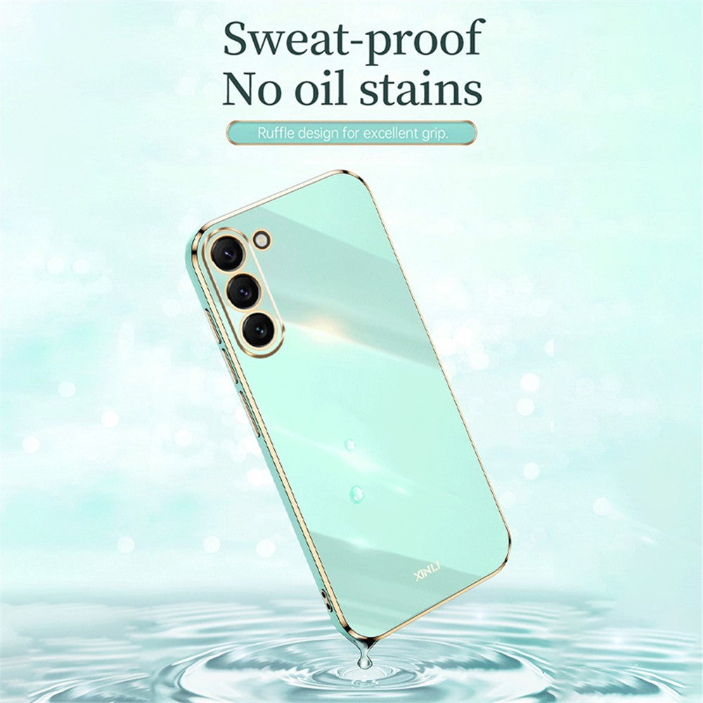 XINLI For Samsung Galaxy S24+ Case Electroplated Anti-shock TPU Phone Cover