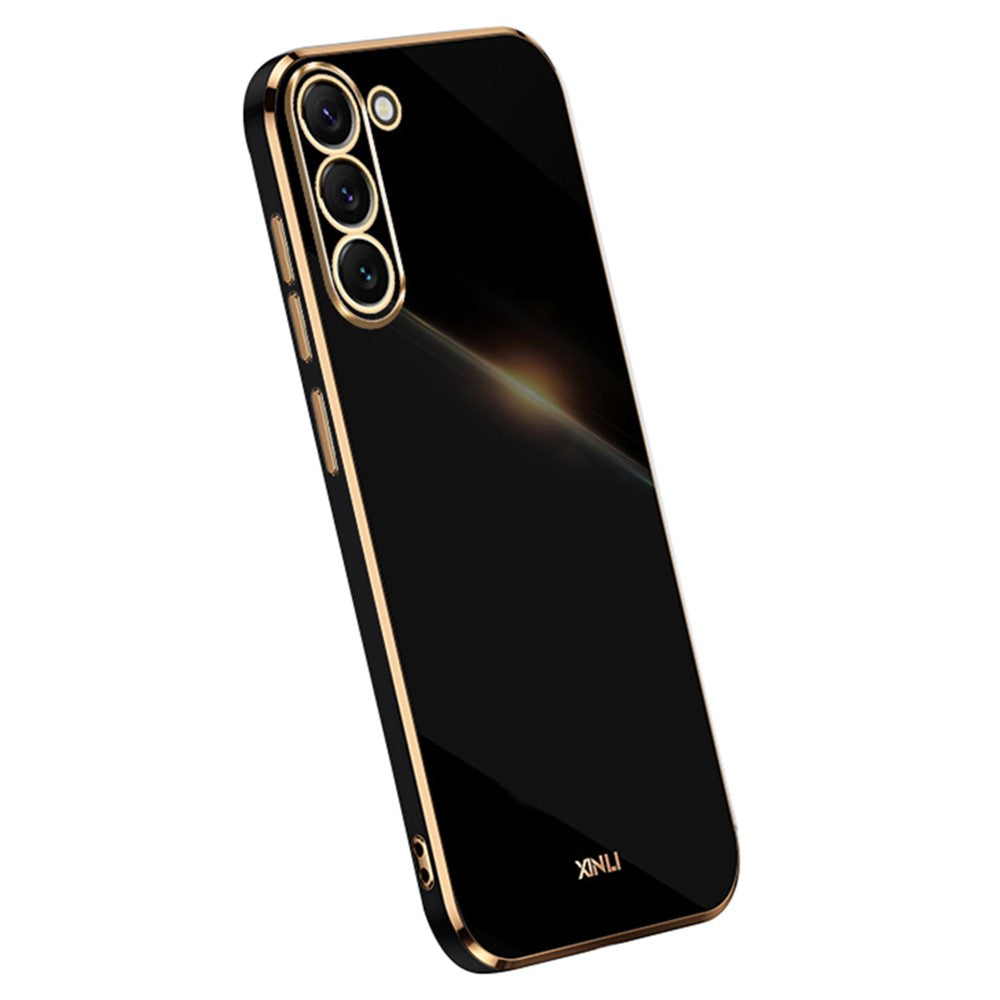 XINLI For Samsung Galaxy S24+ Case Electroplated Anti-shock TPU Phone Cover