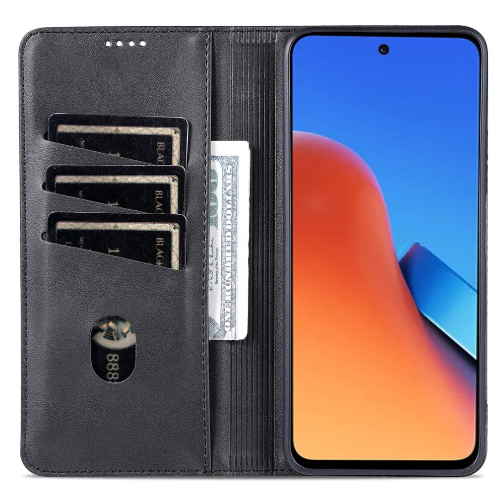 AZNS For Xiaomi 14 Case Anti-Scratch Cell Phone Stand Wallet Cover