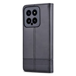 AZNS For Xiaomi 14 Case Anti-Scratch Cell Phone Stand Wallet Cover