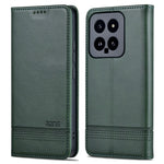 AZNS For Xiaomi 14 Case Anti-Scratch Cell Phone Stand Wallet Cover