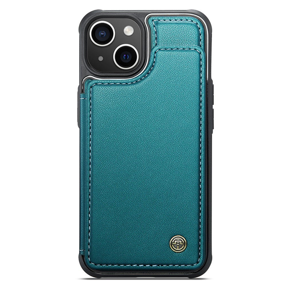 For iPhone 15 Phone Case CASEME C22 Leather Back Cover with RFID Blocking Card Slots