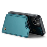 For iPhone 15 Phone Case CASEME C22 Leather Back Cover with RFID Blocking Card Slots