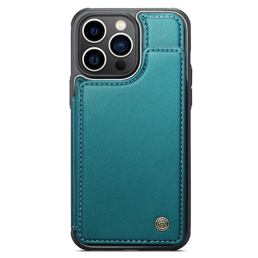 For iPhone 13 Pro Phone Case CASEME C22 Leather Back Cover with RFID Blocking Card Slots