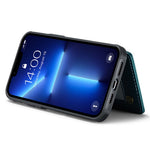 For iPhone 13 Pro Phone Case CASEME C22 Leather Back Cover with RFID Blocking Card Slots