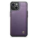 For iPhone 14 Plus Phone Case CASEME C22 Leather Back Cover with RFID Blocking Card Slots