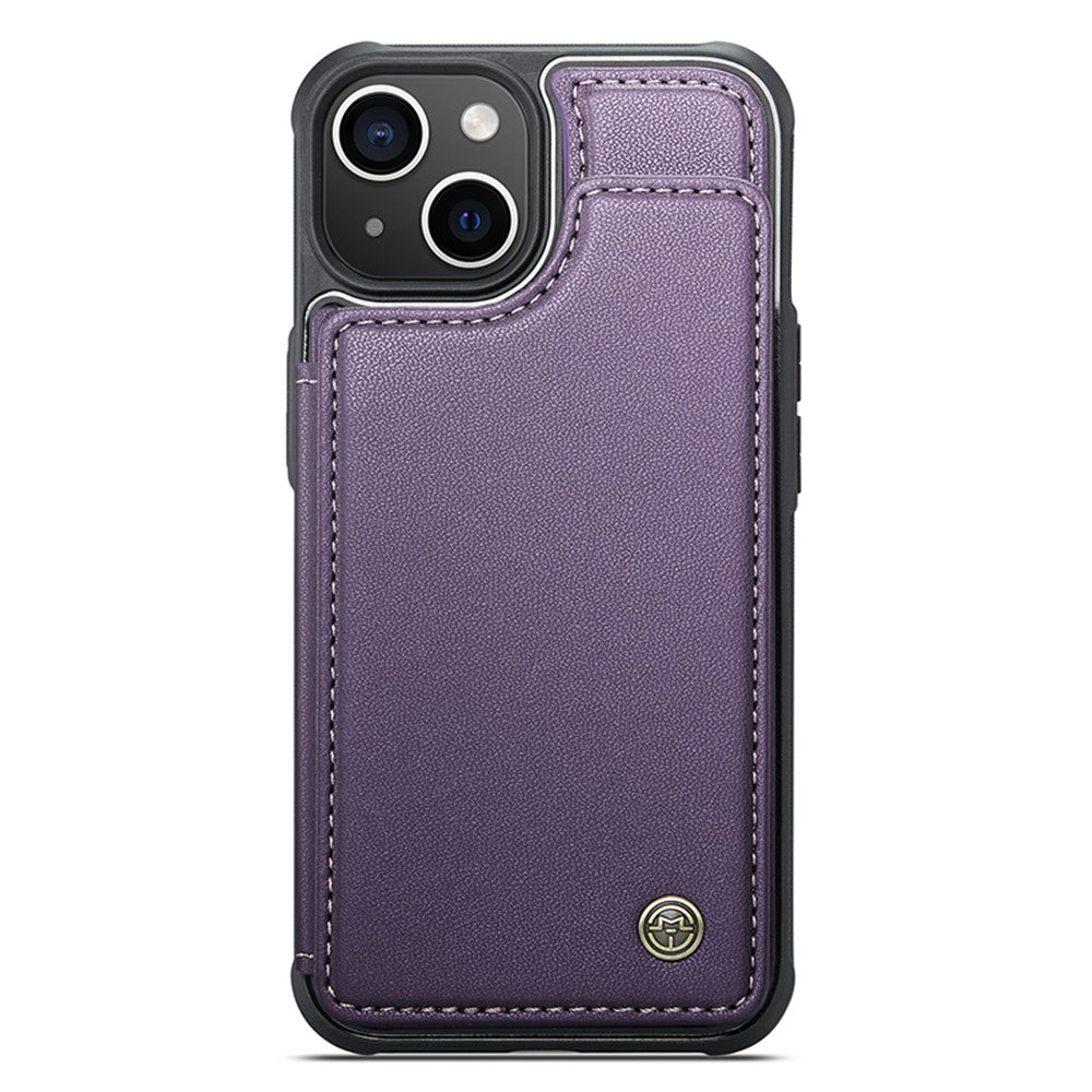 For iPhone 14 Plus Phone Case CASEME C22 Leather Back Cover with RFID Blocking Card Slots