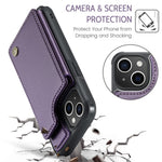 For iPhone 14 Plus Phone Case CASEME C22 Leather Back Cover with RFID Blocking Card Slots
