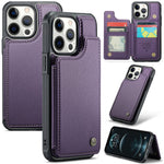For iPhone 12 Pro Max Phone Case CASEME C22 Leather Back Cover with RFID Blocking Card Slots