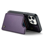 For iPhone 12 Pro Max Phone Case CASEME C22 Leather Back Cover with RFID Blocking Card Slots