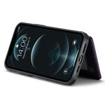 For iPhone 12 Pro Max Phone Case CASEME C22 Leather Back Cover with RFID Blocking Card Slots