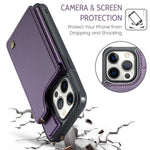 For iPhone 12 Pro Max Phone Case CASEME C22 Leather Back Cover with RFID Blocking Card Slots