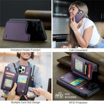 For iPhone 12 Pro Max Phone Case CASEME C22 Leather Back Cover with RFID Blocking Card Slots