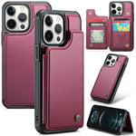 For iPhone 12 Pro Max Phone Case CASEME C22 Leather Back Cover with RFID Blocking Card Slots