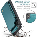 For iPhone XS Max Phone Case CASEME C22 Leather Back Cover with RFID Blocking Card Slots