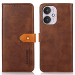 KHAZNEH Skal För Xiaomi Redmi 13C 4G / 13C 5G / Poco C65 4G / Poco M6 5G / 13R 5G PU-läder Heltäckande mobilskal