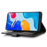 Xiaomi Redmi 13C 4G / 13C 5G / Poco C65 4G / Poco M6 5G / 13R 5G skal, vikbart stativ, kohudstruktur, mobilskal