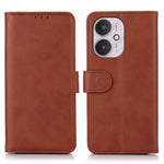 Xiaomi Redmi 13C 4G / 13C 5G / Poco C65 4G / Poco M6 5G / 13R 5G skal, vikbart stativ, kohudstruktur, mobilskal